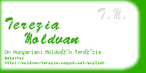 terezia moldvan business card